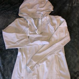 White lululemon zip